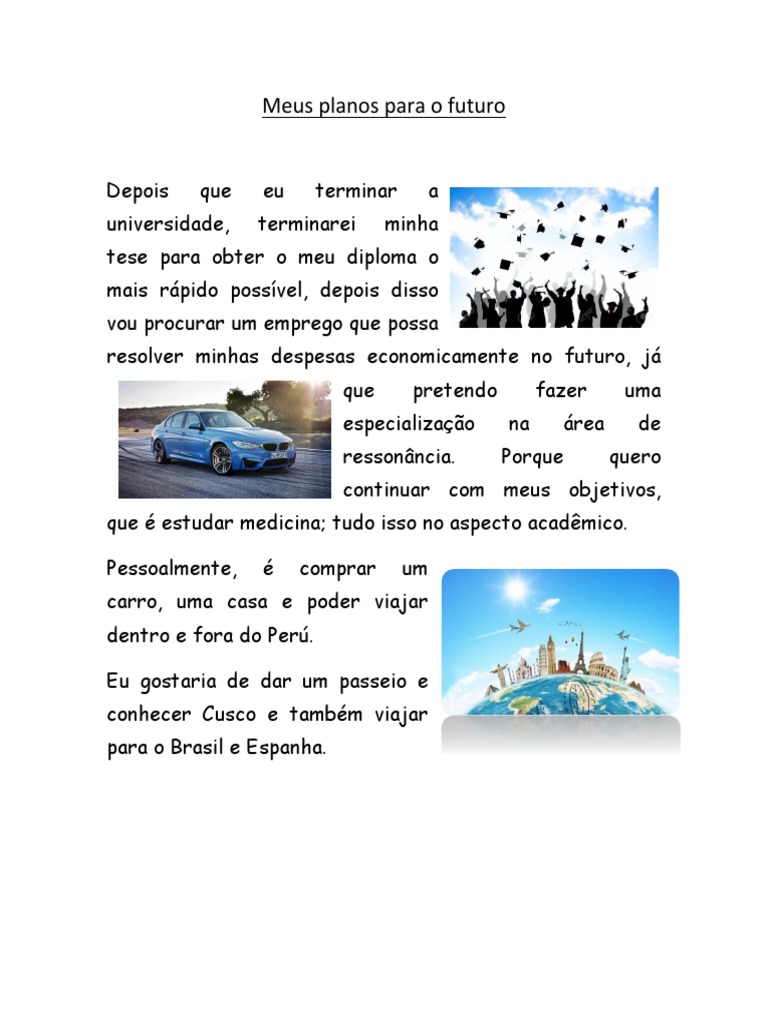 Meus Planos para o Futuro | PDF