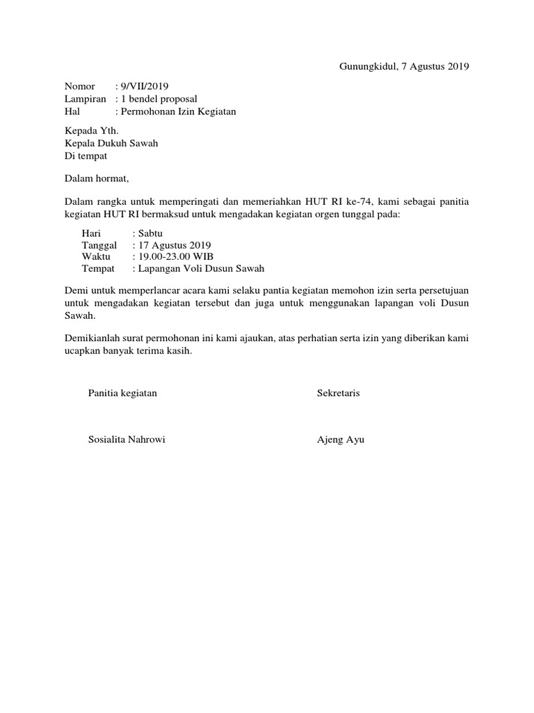 Contoh Surat Izin Docx