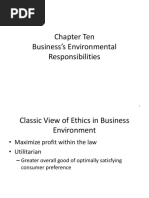 Chapter Ten Business's Environmental Responsibilities