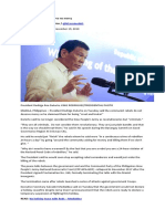 Nestor Corrales @ncorralesinq: Duterte To Reds: You Deserve No Mercy By: - Reporter