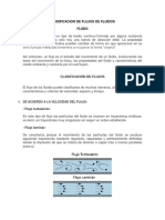 Clasificacion de Los Fluidos