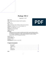 Package fICA': R Topics Documented