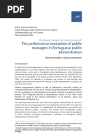 Download The performance evaluation of public managers in Portuguese public administration by Investigao e Consultoria INA SN39598923 doc pdf