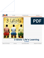 Lessons From 3 Idiot Movie