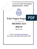 B - Ed - Prospectus (Eng - ) 2018-19 (22 - 11