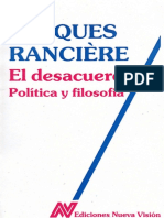 El desacuerdo de Ranciere