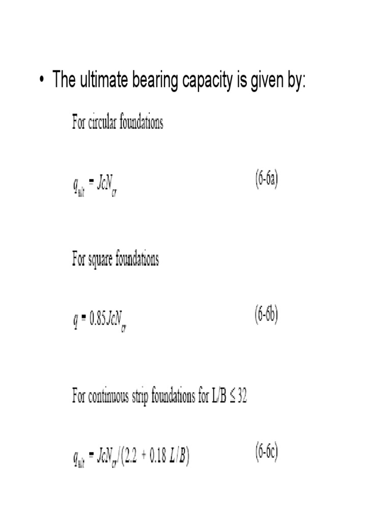 Ultimate Bearing Capacity PDF
