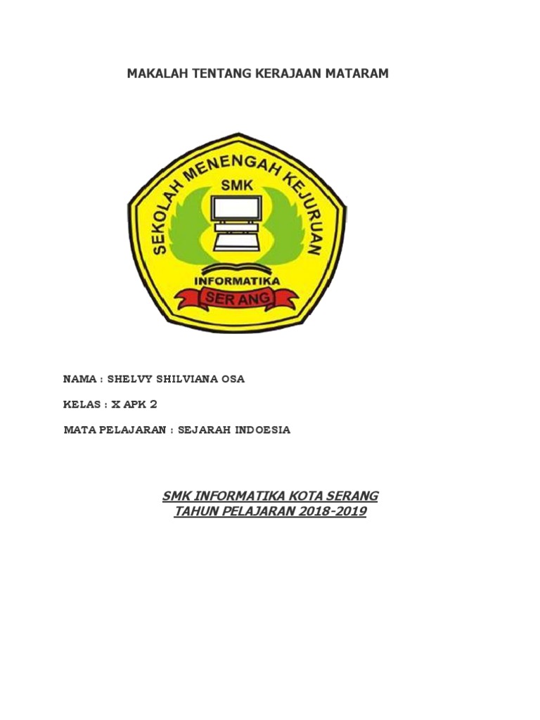MAKALAH TENTANG KERAJAAN MATARAM.docx