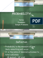 Probability!: Notes Examples Sample Problems