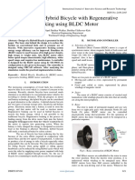 Design of A Hybrid Bicycle With Regenerative Braking Using BLDC Motor