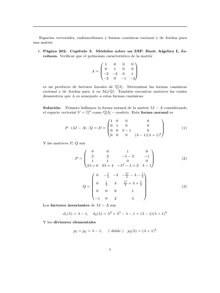 Módulos 1 | PDF | Módulo (Matemáticas) | Matriz (Matemáticas)