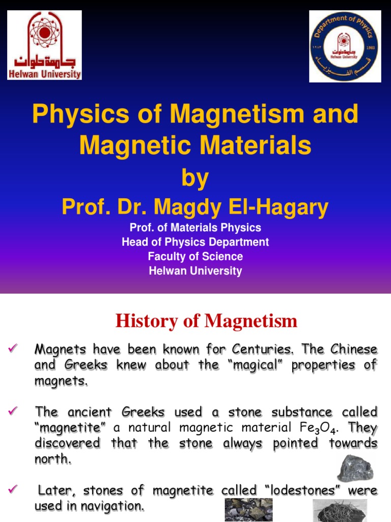 Magnetism and Magnetic Materials | PDF | Ferromagnetism | Magnetic Field