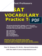Free Printable SAT Vocab Test, From 10 SAT Vocabulary Practice Tests