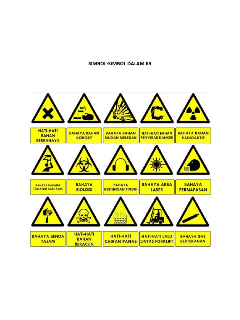 Simbol Dalam k3 | PDF