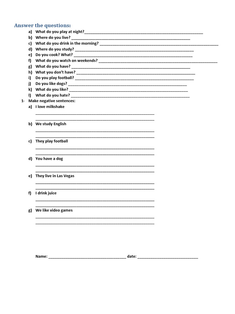 Student Language Practice Worksheet | PDF | Sports & Recreation | Games ...