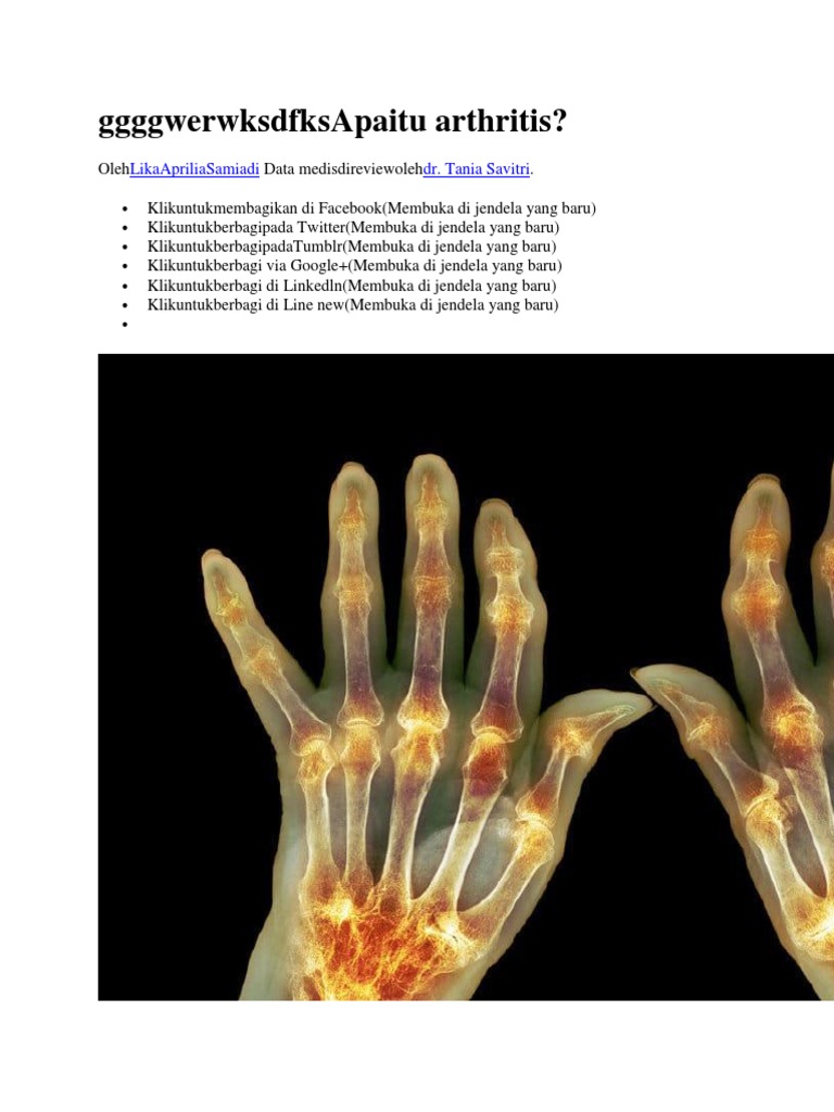 Apa Itu Arthritis PDF