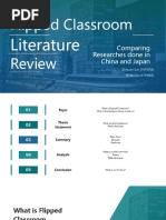 Flipped Classroom Literature Review