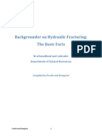 Backgrounder Hydraulic Fracturing
