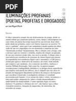 Iluminações profanas (poetas, profetas e drogados)