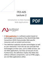 ITCS 425: Introduction To Web Standards and Web Applications