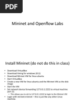 Mininet and Openflow Labs