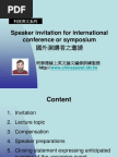 Invitation Letter - Invite Conference Speaker