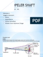 Propeller shaft konstruksi dan fungsi