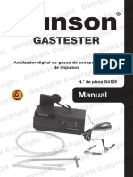 Gastester Gastester. Manual. Pyright Gunson Copyright Gunso. On Copyright. GHT Gunson Copyright Gunson C. Right Gunson Copyright