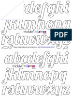 Molde de Letras Fonte Lobster PDF