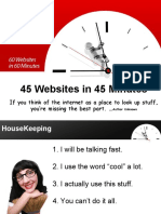 45 Websites in 45 Minutes