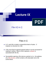 File I/O in C