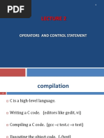 Operators and Control Statement