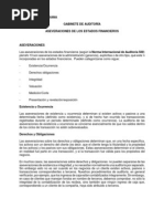 Objetivos de Auditoria y Aseveraciones de La Gerencia 