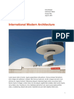 International Modern Architecture: Urna Semper Instructor's Name Course Title July 31, 2017