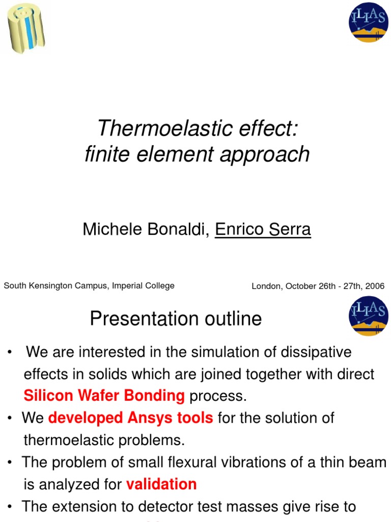 Thermoelastic FEM Analysis Insights | PDF | Finite Element Method ...
