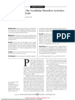 Development of The Vestibular Disorders Activities of Daily Living Scale