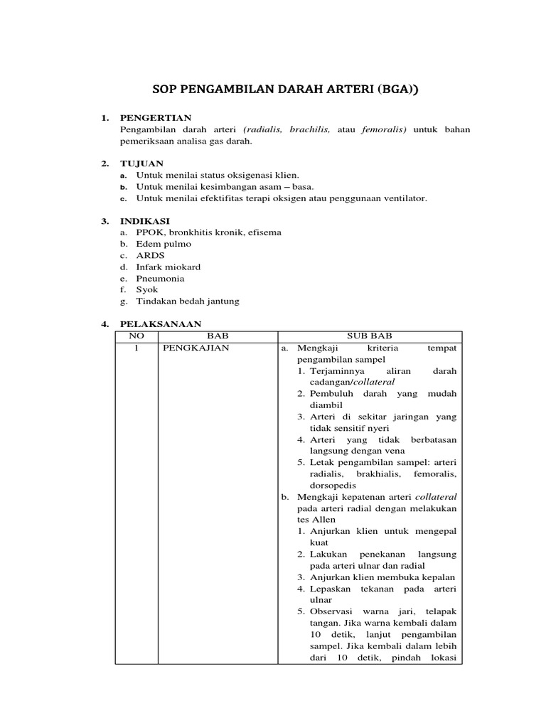 Sop Pengambilan Darah Beinyu Com