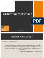 Marketing Essentials - Session 1