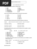 Scientific Notation WKSH 1 Basic Introduction