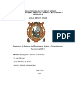 Resolucion de Examen de Mecanica de Suelos