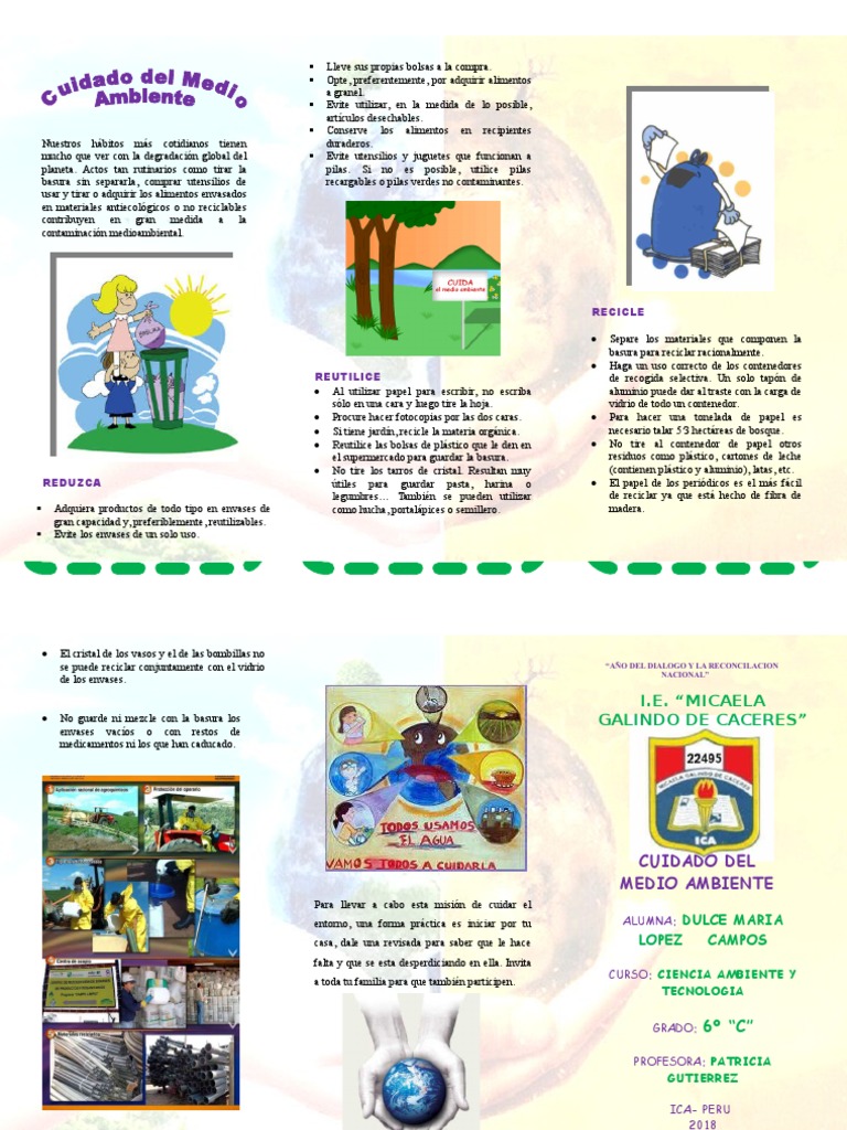 Cuidado del Medio Ambiente para Niños | PDF | Papel | Residuos