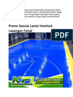 Lantai Interlock Lapngan Futsal