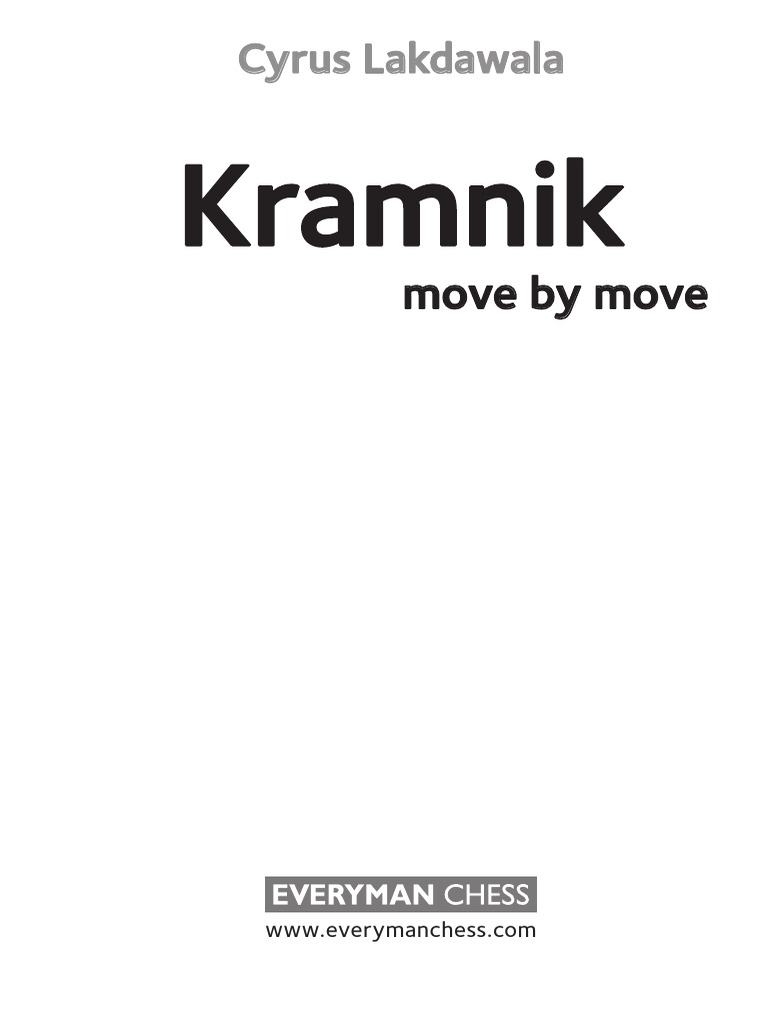 Kramnik: Move by Move - Schachversand Niggemann