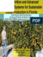 Foliar Nutrition and Advanced Production Systems For Sustainable Citrus Production