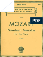 Mozart - 19 Sonatas - Piano Solo PDF