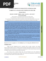 An Optimal Design of Connectivity of The Electric Current To A Stand-Alone Complex by Using The Solar Cells