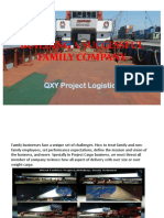 Building A Successful Family Company: QXY Project Logistics