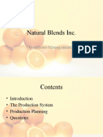 Natural Blends Inc.: Operations Management 1
