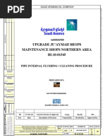 Utility Piping Flushing Procedure | PDF | Pipe (Fluid Conveyance) | Water