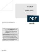 Manual for LG Runor Touch